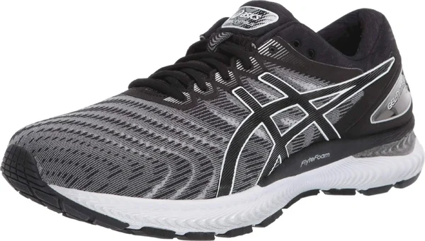 Asics GEL-Nimbus 22 White/Black Men's Running Shoes, Size: 6