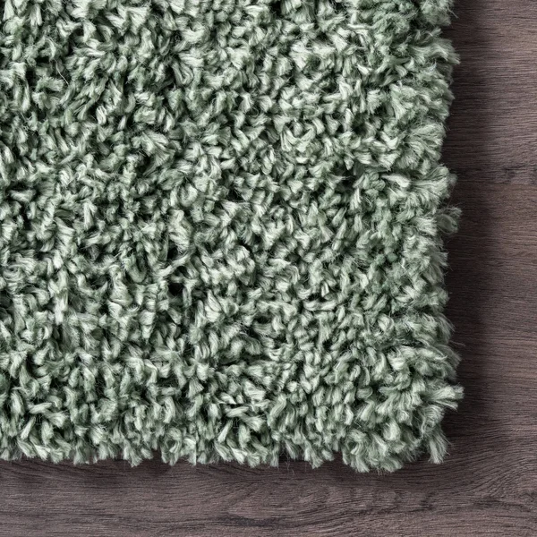 nuLOOM Kara Solid Shag Green 10 ft. 2 in. x 14 ft. Area Rug