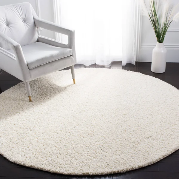 Safavieh Primo Shag PRM300A 5&3x22 x 7&6x22 Ivory Area Rug