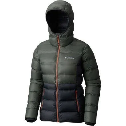 Columbia Women's Explorer Falls Hooded Jacket - Small - Black, Gravel