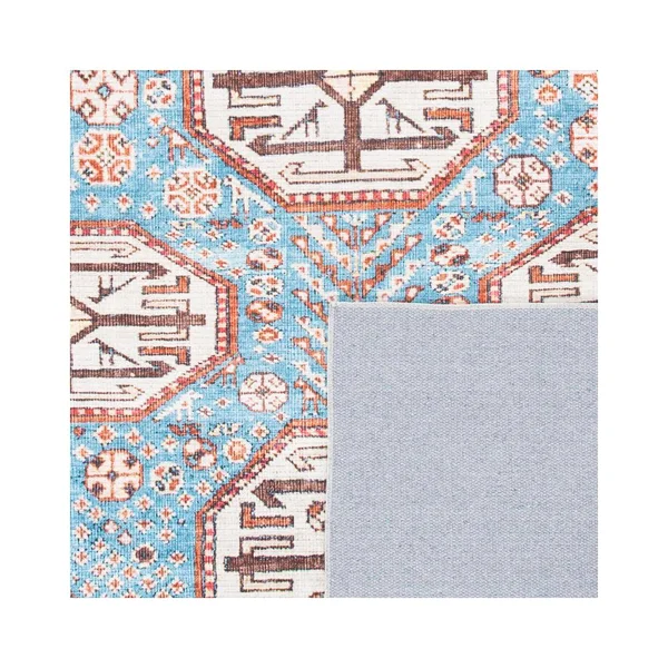 Safavieh 9' x 12' Serapi SEP383J Light Blue, Brown Rug