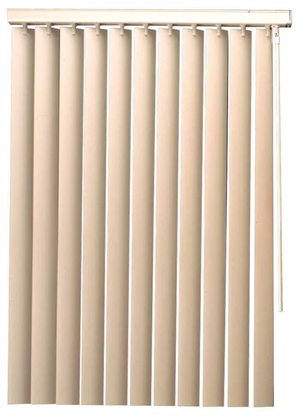 Designer&s Touch VT11072A 3.5 in. PVC Vertical Blinds Alabaster - 110 in. W x 72 in. L