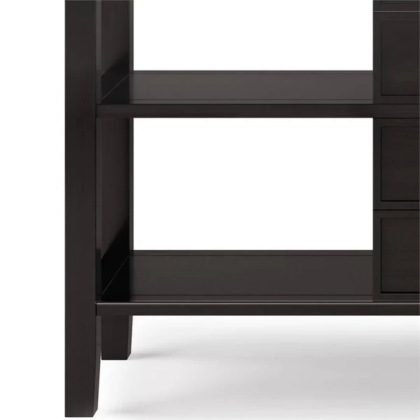 Simpli Home Redmond 54x22 Rustic Solid Wood Console Table in Hickory Brown