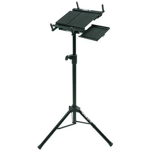 QuikLok LPH-003 Free Standing Tripod Base Laptop Holder Notebook - Material Steel, Color Black LPH-003