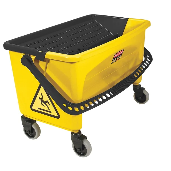 Rubbermaid HYGEN Press Wring Bucket for Microfiber Flat Mops - Yellow