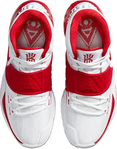 Nike Kyrie 6 &White University Red& White/White/University Red Basketball Shoes/Sneakers CZ4938-100 (Size: US 9)