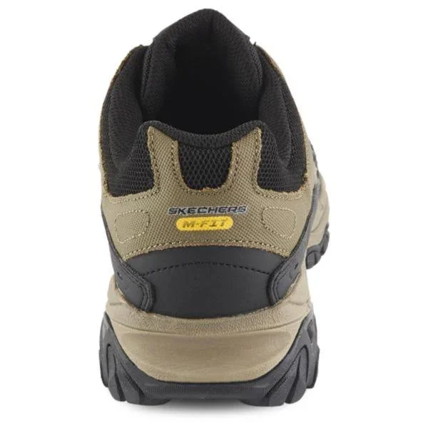 Skechers Men's After Burn Memory Fit Strike Off Sneaker, Pebble/Black