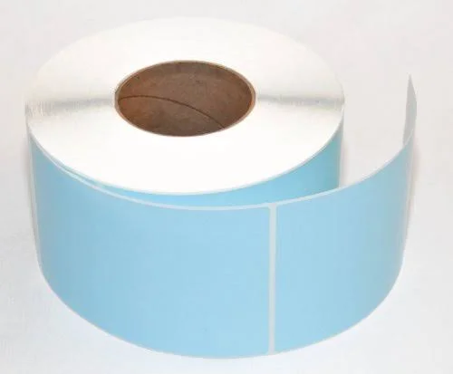 Compulabel 640517 4x22 x 6-1/2x22 Pastel Blue Thermal TRANSFER Labels