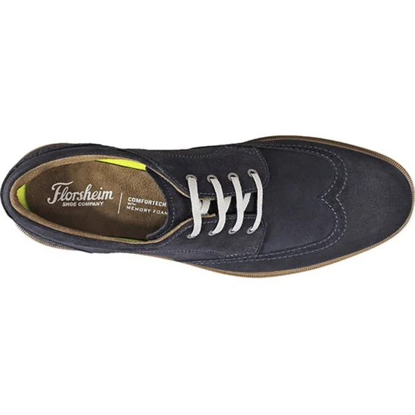 Florsheim Men's Astor Wingtip Oxford, Size: 10.5, Navy Suede