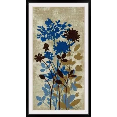 &Spring Bouquet II - Tan& by Silvia Vassileva Painting Print Great Big Canvas Size: 32x22 H x 20x22 W x 1x22 D - Format: Black Fr