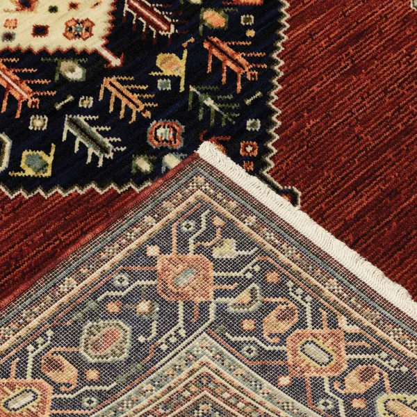 Oriental Weavers Lilihan 5503M Red Blue Area Rug 2' x 6'