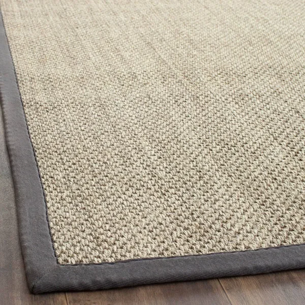 Safavieh NF443B Marble - Grey Natural Fiber 8& x 8& Square Area Rug