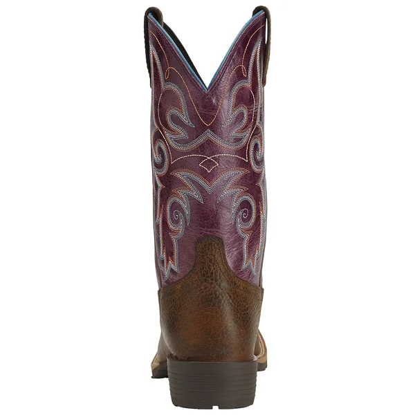 Ariat Hybrid Rancher Cowboy Boots Barnwood/Distressed Pink : 10 B