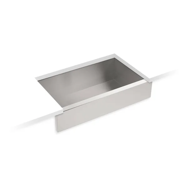 Sterling Ludington Apron Front 20243-NA 34-Inch by 19.75-Inch Under-Mount Single Bowl Kitchen Sink - Stainless Steel