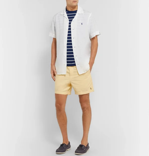 Polo Ralph Lauren Yellow Classic Prepster Shorts Size: L