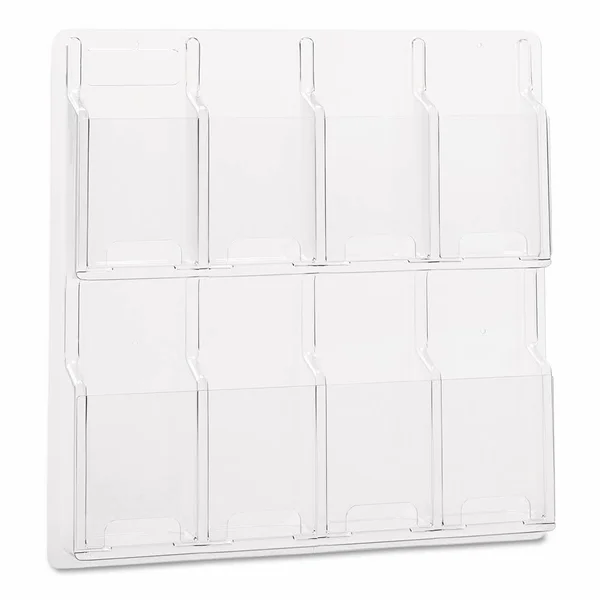 Safco Products 5608CL Reveal Literature Display 8 Pamphlet Clear