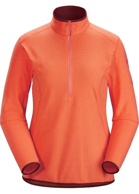 Arc&teryx Women's Delta LT Zip Neck, Sugar Rush, Size XL