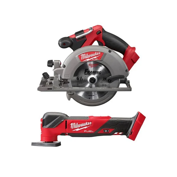 Milwaukee M18 Fuel 18-Volt Lithium-Ion Brushless Cordless 6-1/2 in. Circular Saw with Oscillating Multi-Tool (Tool-Only)