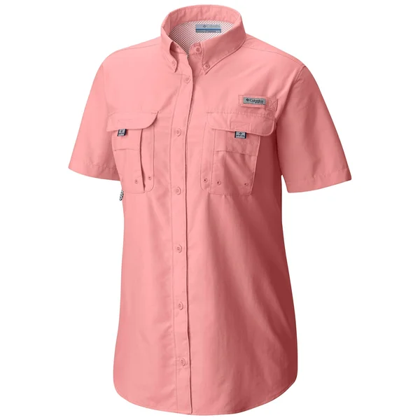 Columbia Women's Bahama SS Shirt - 1x - Tiki Pink