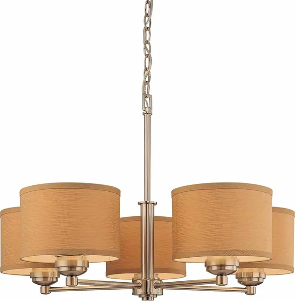 Volume Lighting Calare 5-Light Brushed Nickel Chandelier