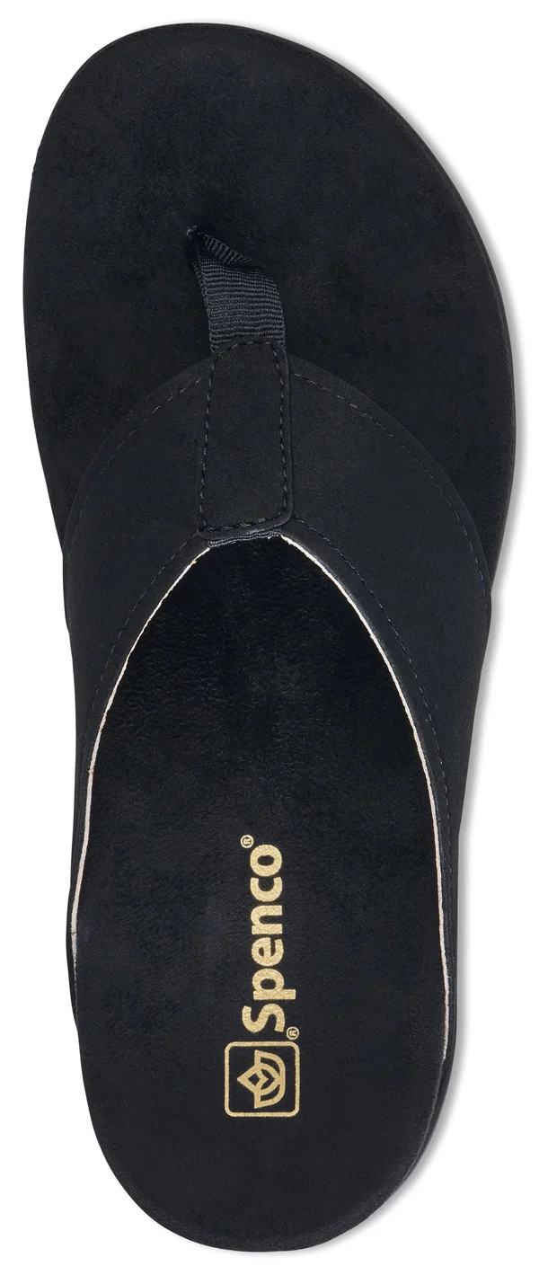 Spenco Hampton Suede Women's Comfort Sandal, Size: 5, Black