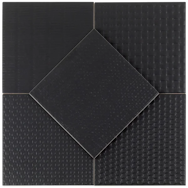 Tilebar Sacramento Decor Ink 6x6 Matte Porcelain Tile