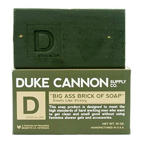 Duke Cannon Mens Grooming Bundle: Superior Grade Shaving Cream - Smells Like Victory Soap Bar, Hard-Working 2-in-1 Hair Wash