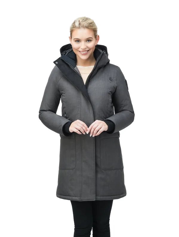 Nobis Merideth Parka - Women's -Crosshatch Steel Grey-X-Small