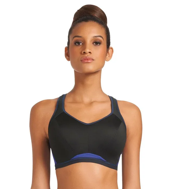 Freya Epic Underwire Crop Top Moulded Sports Bra - Electric Black, 30FF