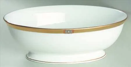 Lenox Jewel Gold 9x22 Oval Vegetable Bowl 9 1/2x22