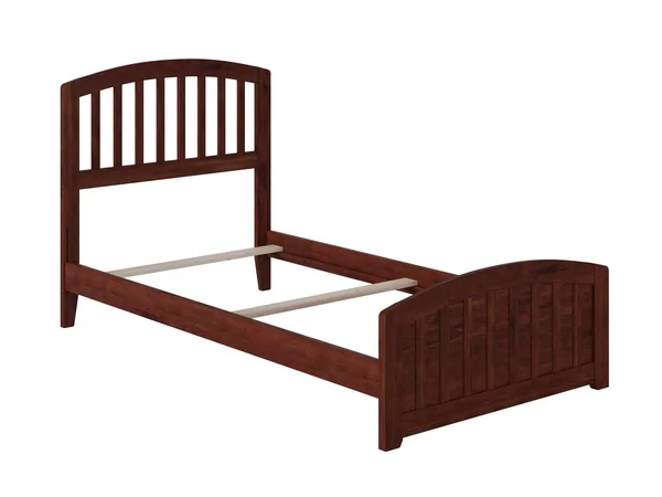 Atlantic Furniture Richmond Traditional Bed with Matching Foot Board, Twin XL, Walnut