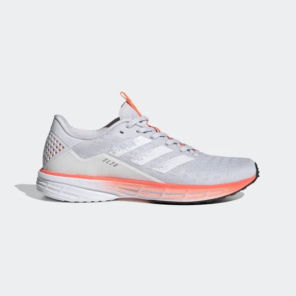 Adidas SL20 Dash Grey/White/Coral Women's Running Shoes, Size: 6