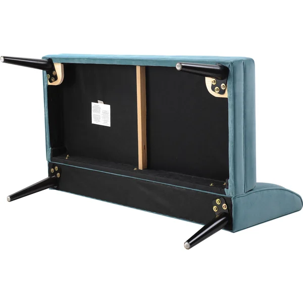 Sandy Wilson Madison Accent Settee Arctic Blue