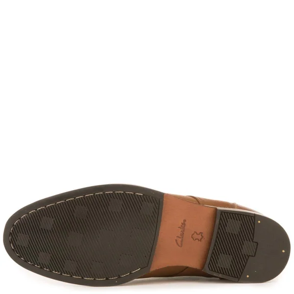 Clarks Men's Broyd Mid Chukka Boot - Size: 10, Tan Leather