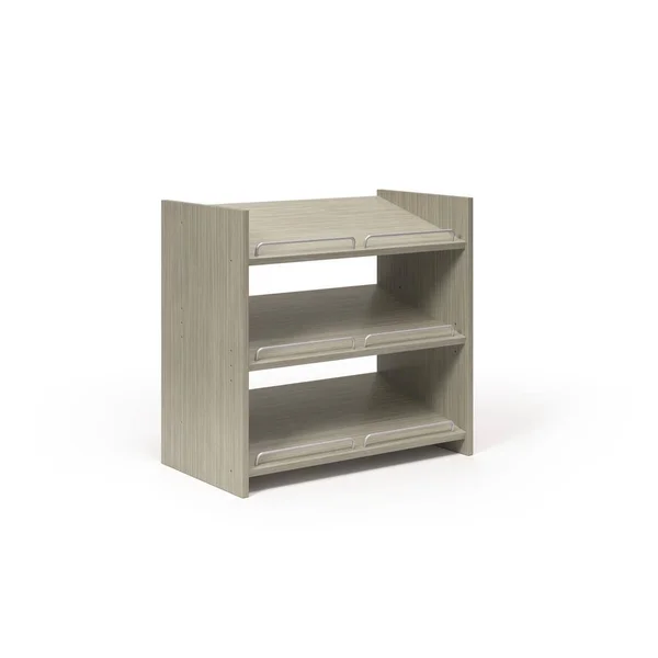 Closet Evolution 24 H 9-Pair 3-Tier Gray Laminate Shoe Rack, Rustic Grey