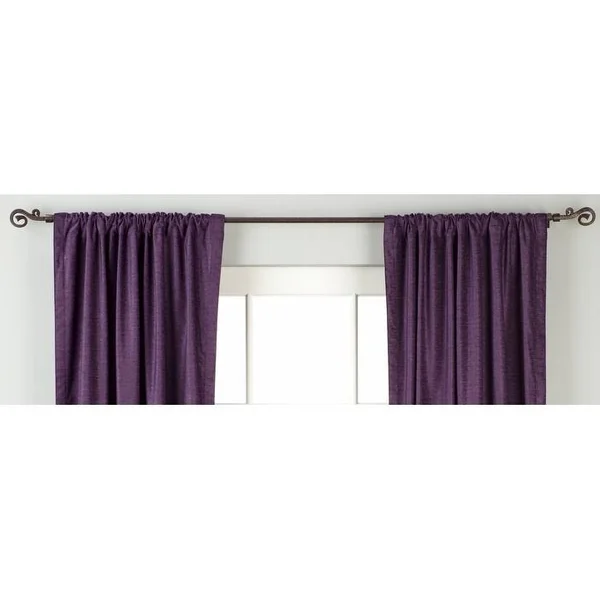 Purple Rod Pocket Velvet Curtain - Drape, Panel - Piece
