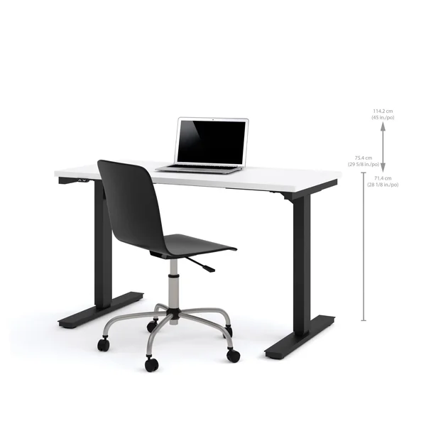 Bestar 24x22 x 48x22 Electric Height Adjustable Table - Black