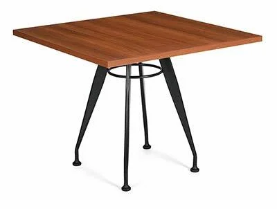 Square Table Global Total Office Size: 3& Diameter, Base Finish: Black, Top Finish: Willow Grey