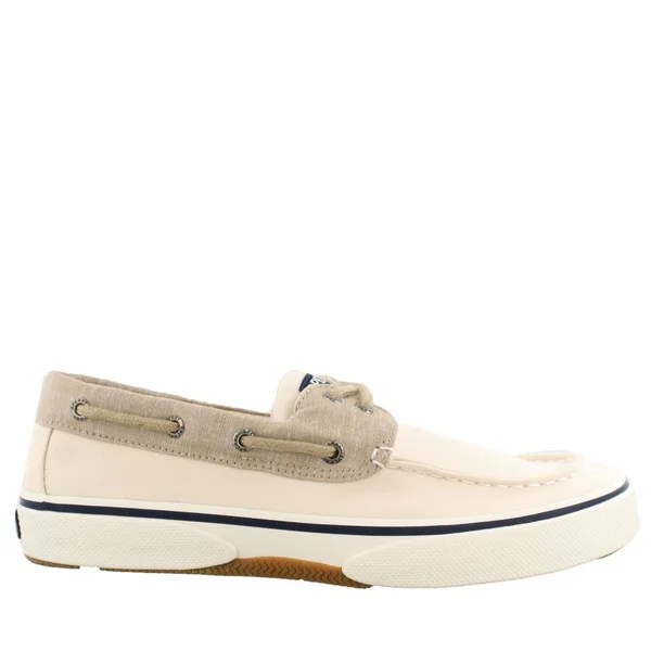 Sperry Halyard Boat Shoe - Men's - Cream/Tan - Size 10