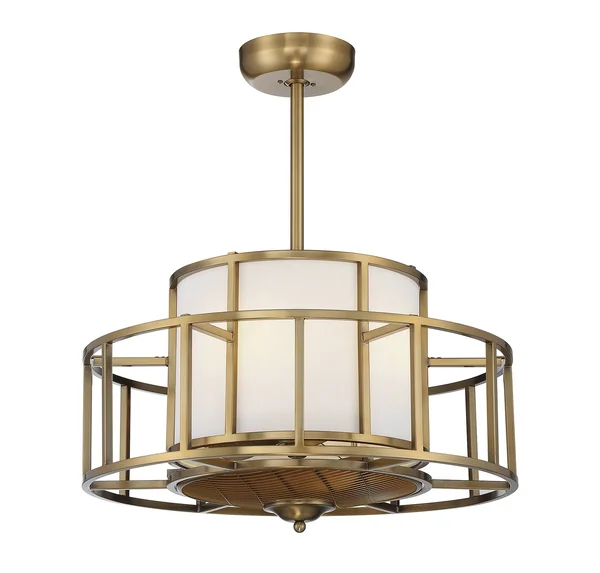 Savoy House-Oslo 4 Light Warm Brass Fan D Lier-30-FD-126-322
