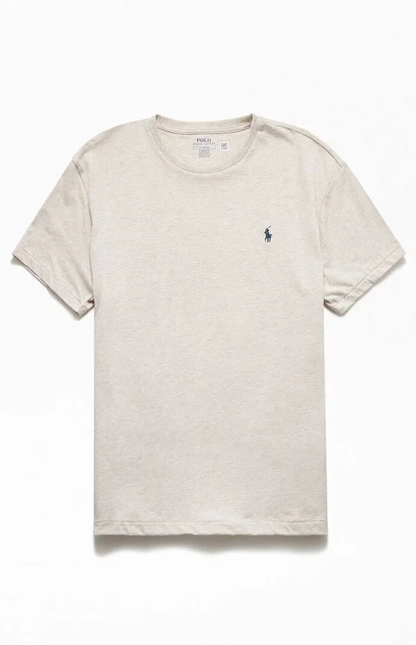 Polo Ralph Lauren Men's Classic-Fit Jersey Crewneck T-Shirt - American Heather