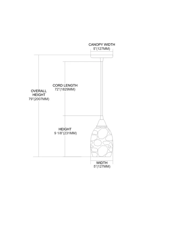 Elk Lighting 73021-1 Avalon 1 Light Pendant in Satin Nickel