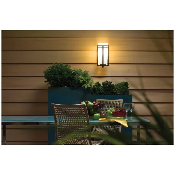 Kichler Lighting 49202BK Tremillo Outdoor Wall Light, Black