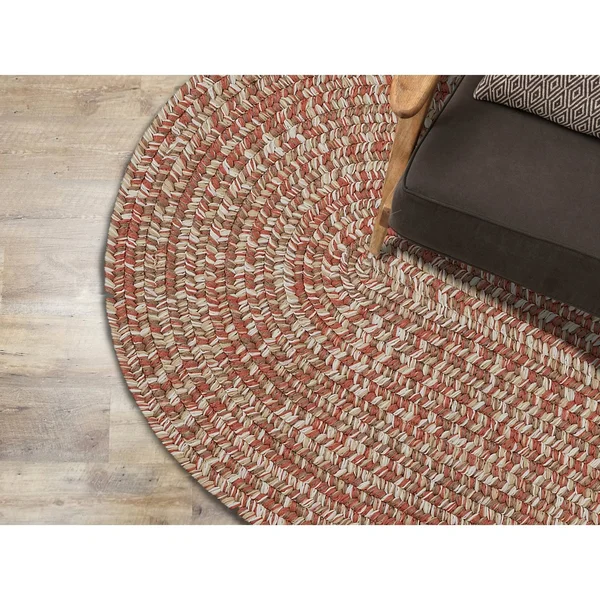 Colonial Mills Carrington Tweed Deep Blue Rug - 4 ft x 7 ft Oval