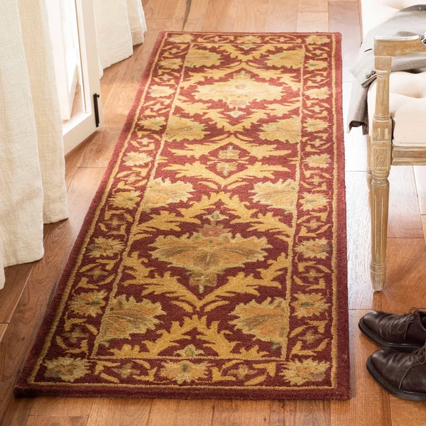 Safavieh Antiquities AT54A 3&0x22 x 5&0x22 Wine, Gold Area Rug