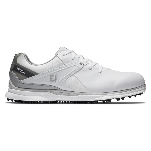 FootJoy Men's Pro|SL Spikeless Golf Shoes Size 7.5, White/Gray