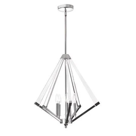 Dainolite ALT-225C-PC 5Lt Chandelier Polished Chrome with Acrylic Arms - Silver