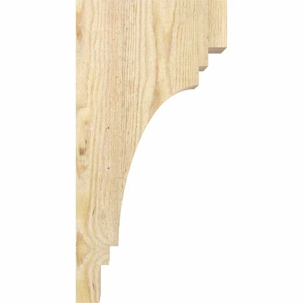 Ekena Millwork COR06X08X16PEC00RDF 6x22W x 8x22D x 16x22H Pescadero Rough Sawn Corbel - Douglas Fir