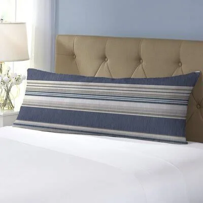 Adelaida Polyester Body Pillow Support Pillow The Twillery Co. Color: Blue/Gray/Taupe