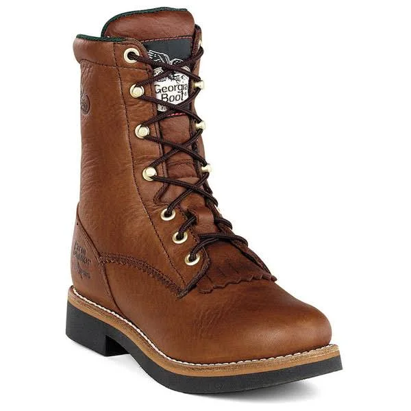 Georgia Boot Men's G70 8x22 Work Lacer Shoes, Walnut, Size 9.5W